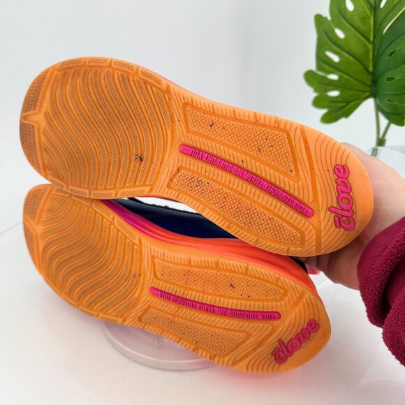 Vibrant Blue and Pink Sneakers with Elastic Lacing - Picture 10 of 14